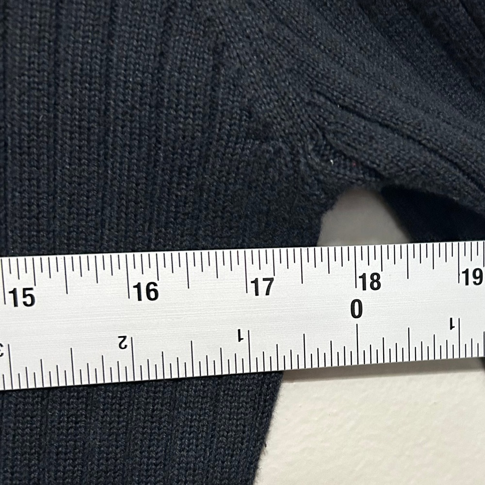 Tommy Hilfiger Women's‎ Sweater XL Black Ribbed Knit Turtleneck Top Pullover Tee - Picture 7 of 10